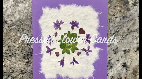 Pressed Flower Project: Making a Card