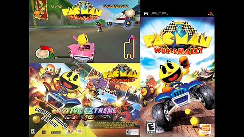 Pac Man World Rally (PSP Version) Random Gameplay - A Mario Kart Clone,but with Pac Man and Namco Characters! MS Pac Man Hits The Race Tracks![PPSSPP Emulation Test]