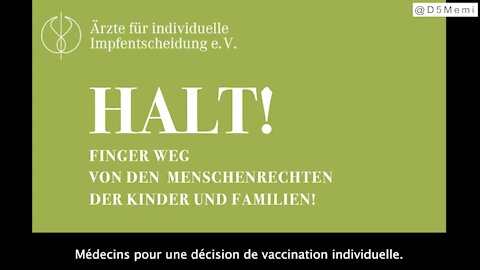 Halte! Refus de la vaccination obligatoire en 2021-22 pour les enfants scolarisés. ST Français.