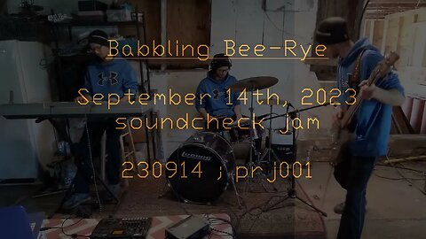 0914 prj001 soundcheck jam