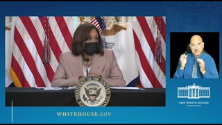 LIVE: VP Harris hosting roundtable...