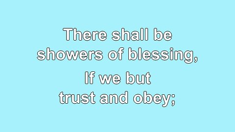 There Shall be Showers of Blessings V5