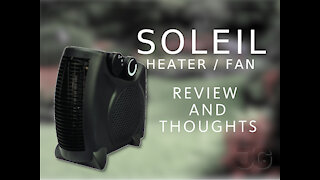 Soleil Personal Heater FH-06B Black Desk fan office Reviews and Thoughts