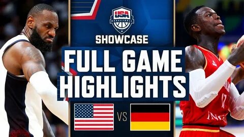 USA vs Germany Basketball | FULL GAME (PRE) Olympics 2024 🏀🌟 FIBA Basketball #FIBA #Basketball