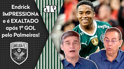 "O Endrick ENTROU PRA HISTÓRIA! É ESPANTOSO como esse menino..." Joia do Palmeiras CHOCA após GOL!