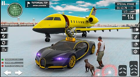 Taxi simulator gameplay for mobile Android