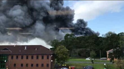 Fire at bakery scares residents of Wales