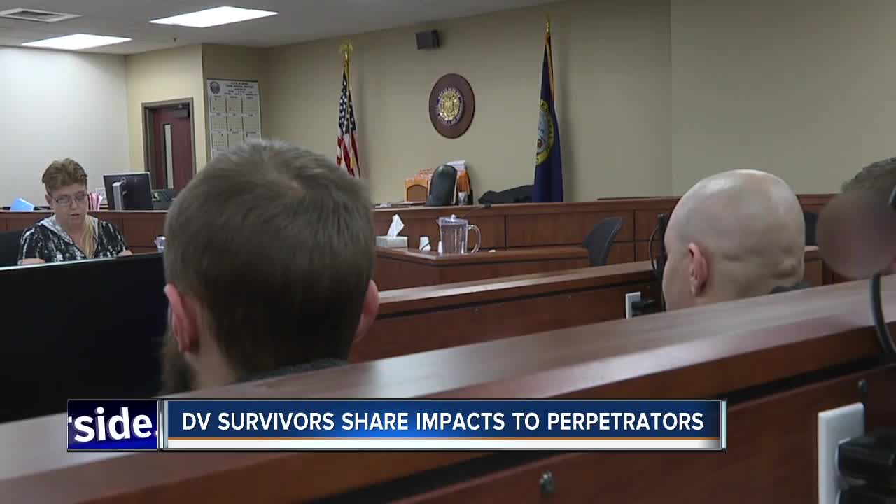 Domestic violence survivors share impacts to local perpetrators