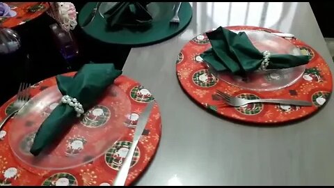 Mesa Posta para usar no Natal 🍾🎄🎅