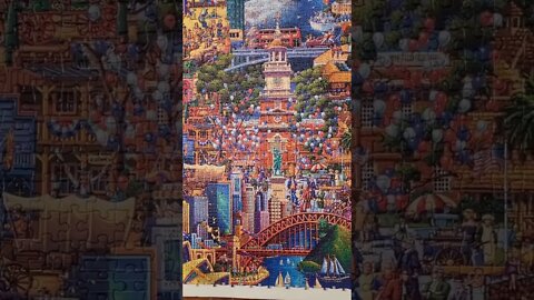 60,000 Piece Day 32! What a Wonderful World Jigsaw Puzzle #puzzles #shorts #jigsawpuzzles #puzzle