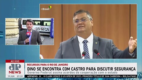 Flávio Dino se encontra com o governador Cláudio Castro para discutir segurança no Rio