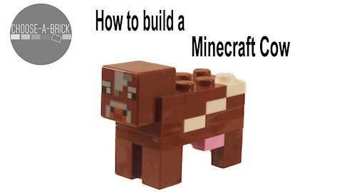 How to build a LEGO Minecraft Cow? tutorial