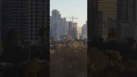 View of Downtown Construction From Cabrillo Bridge in Balboa Park