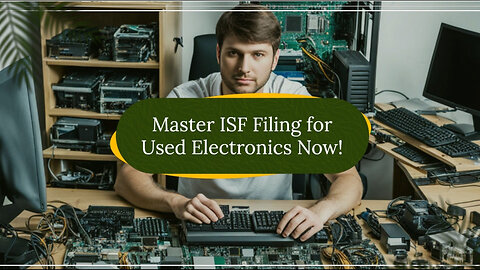 Safeguard Your Shipment: The Importance of Filing the ISF for Used Electronics