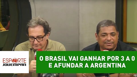 Vampeta: "o Brasil vai ganhar por 3 a 0 e afundar a Argentina"