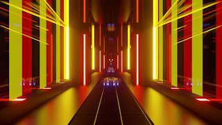 FREE 4k + hd 10 hours wallpaper screensaver vj loop | glowing belgian science fiction tunnel