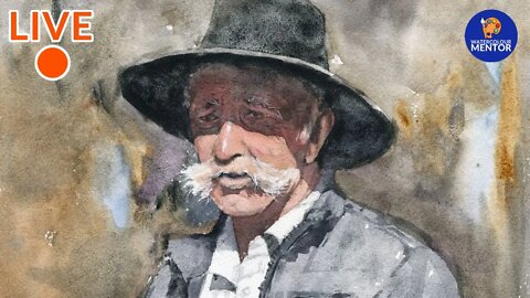 Watercolour Live Workshop #32: How To Paint A Male Portrait