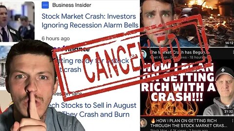 MARKET CRASH! BLAH BLAH BLAH