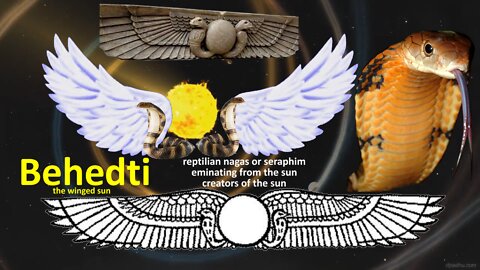 animated Behedti or winged sun