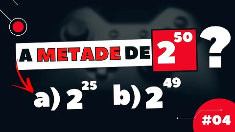 (você não vai acreditar) QUAL A METADE DE 2 ELEVADO A 50 | SOSMATH | EP04 | @Professor Theago