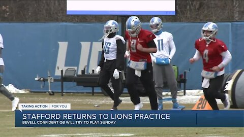 Looks like Matthew Stafford will play in Week 7