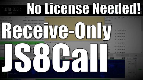 Receive-Only JS8Call For FREE!