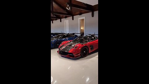 Multi million dollar super car garage