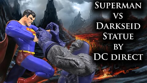 Superman vs Darkseid statue by DC direct