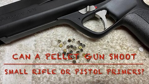 The Science Channel: Can a .177 pellet gun shoot used small pistol or rifle primers? Lets find out!