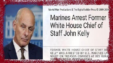 Marines Arrest Former White House Chief of Staff John Kelly