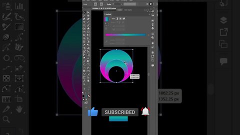 Gradient Logo Design In Illustrator #Short #Illustrator #trendingshortfffff #ytshorts #logodesign