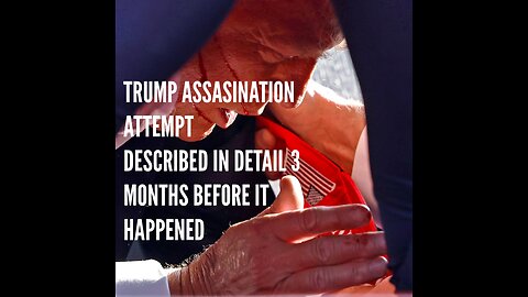 Trump's Assasination Attempt was Described in Detail by a Christian 3 months before it happened