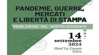 Conferenza “Pandemie, guerre, mercati e libertà di stampa", intervento di Armando Manocchia