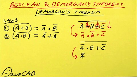 EEVacademy #2 - Digital Logic Boolean & Demorgan's Theorems