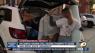 On-campus housing still holding students to leases