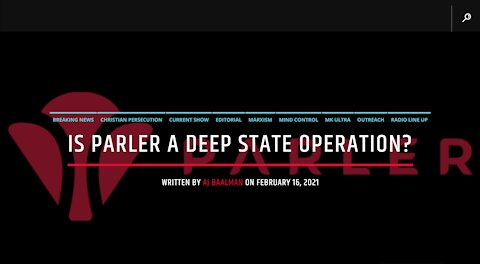 Is Parler A Deep State Operation?