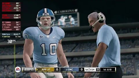 RPCS3 | NCAA Football 14 | 5800X | RX 6600 | 4K | 2023