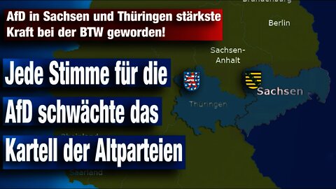 AfD in Sachsen und Thüringen stärkste Kraft bei der BTW geworden!