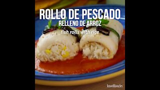 Rice Stuffed Fish Roll