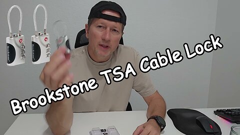 Brookstone TSA-Approved Cable Lock Review | Unboxing, Code Change Tutorial, and Quick Look 2024