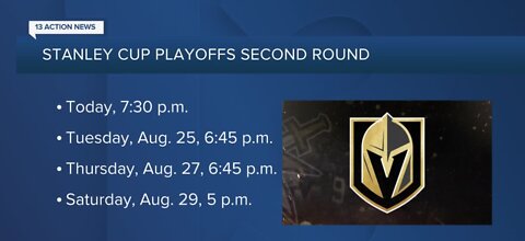 Vegas Golden Knights Round 2 playoff schedule