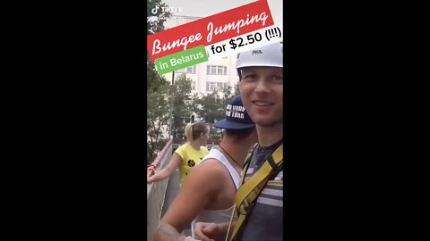 Bungee Jumping for under 3 Dollars (only in Belarus)