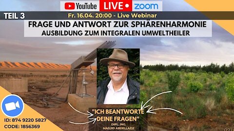 Trailer - Webinar #3 | 16.04.2021 | 20:00 - 21:30 Fragen und Antwort zur Sphärenharmonie