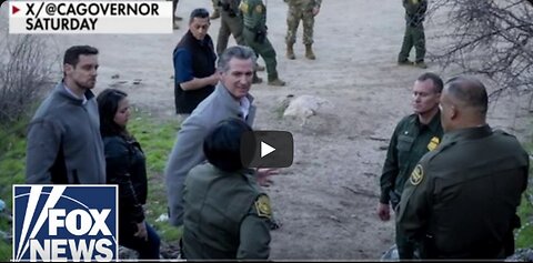 ‘EMBARRASSING’: Newsom unknowingly uses border hole patched by GOP candidate for photo-op