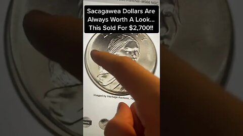 SACAGAWEA DOLLAR OVER $2,000: MODERN OFF PLANCHET STRIKE