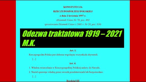 ODEZWA TRAKTATOWA 1919-2021