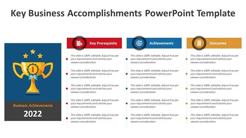 Key Business Accomplishments PowerPoint template