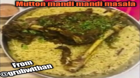 Mutton mandi mandi masala | @grubwithan on IG 🐑😋 #mutton