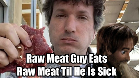 Man eats Raw Meat🥩 until he gets sick🤮