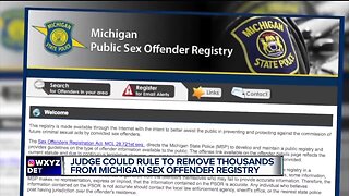 Judge to issue written ruling on constitutionality of Michigan sex offender registry